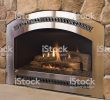 Gas Fireplace Rock Luxury Stainless Steel Gas Fireplace with Rock Surround Stock