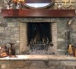 Gas Fireplace Rock New Fireplace Glass Doors Project