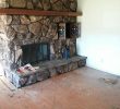 Gas Fireplace Rock Unique Painting Huge Rock Fireplace