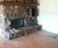 Gas Fireplace Rock Unique Painting Huge Rock Fireplace