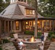 Georgetown Fireplace and Patios Beautiful Stone Firepit Woodsy Backyard with Stone Firepit and Stone