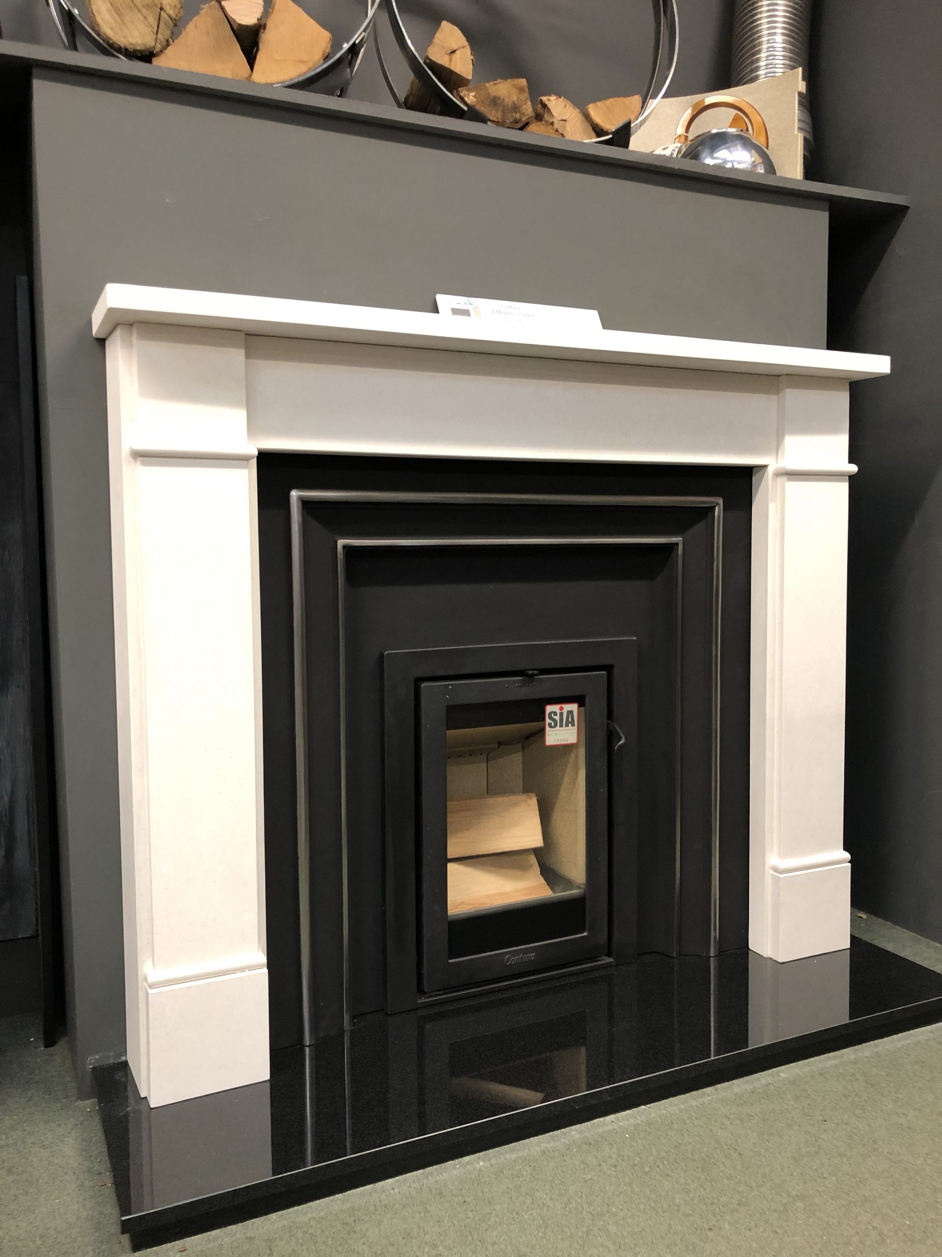 This is a Brompton Limestone surround Hamilton panel and a 82a7c57a e68e58c95d e0