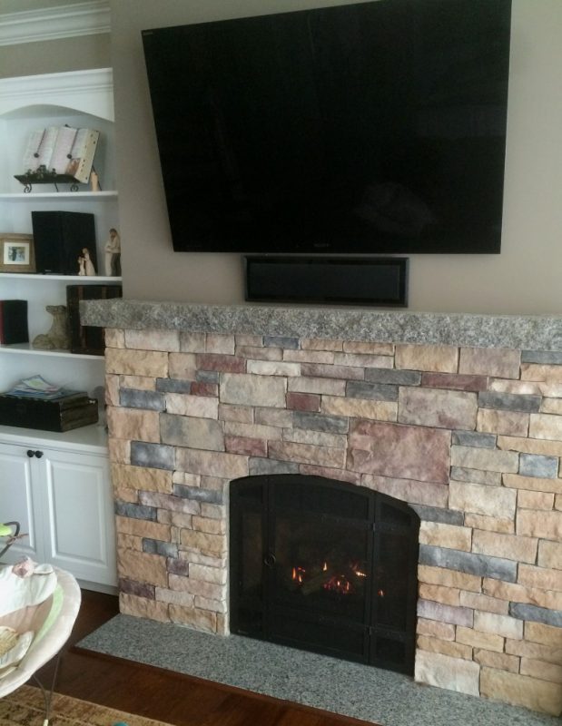 In Wall Gas Fireplace Elegant Granville Stone Hearth Gas Fireplace Maine Stone Veneer