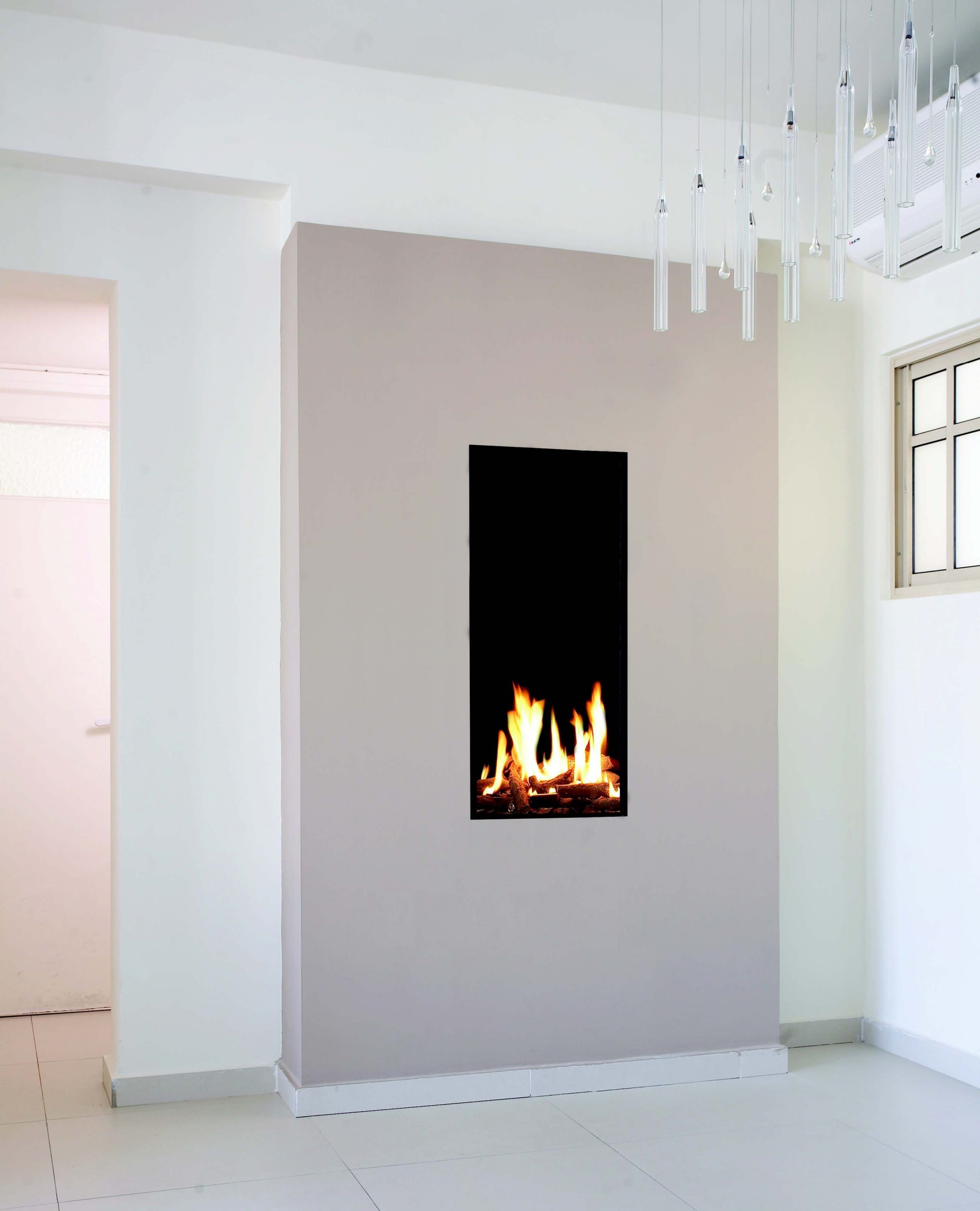 In Wall Gas Fireplace Lovely Tall & Narrow Gas Fireplace Created by ortal with Images