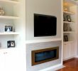 In Wall Gas Fireplace New White Living Room Wall Unit with Built In Television and Gas