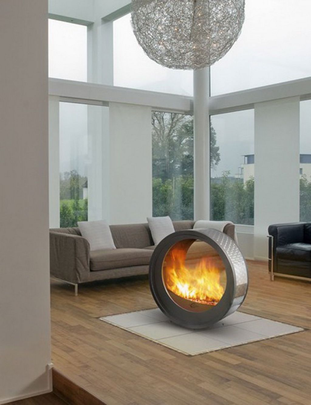 Contemporary portable fireplace it would be cool in the ad90b2f88a664fce7686fa0c2a4cf88c
