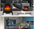 Portable Indoor Fireplace Elegant 20" Free Standing Small Portable 3 Sided 3d Flame Indoor