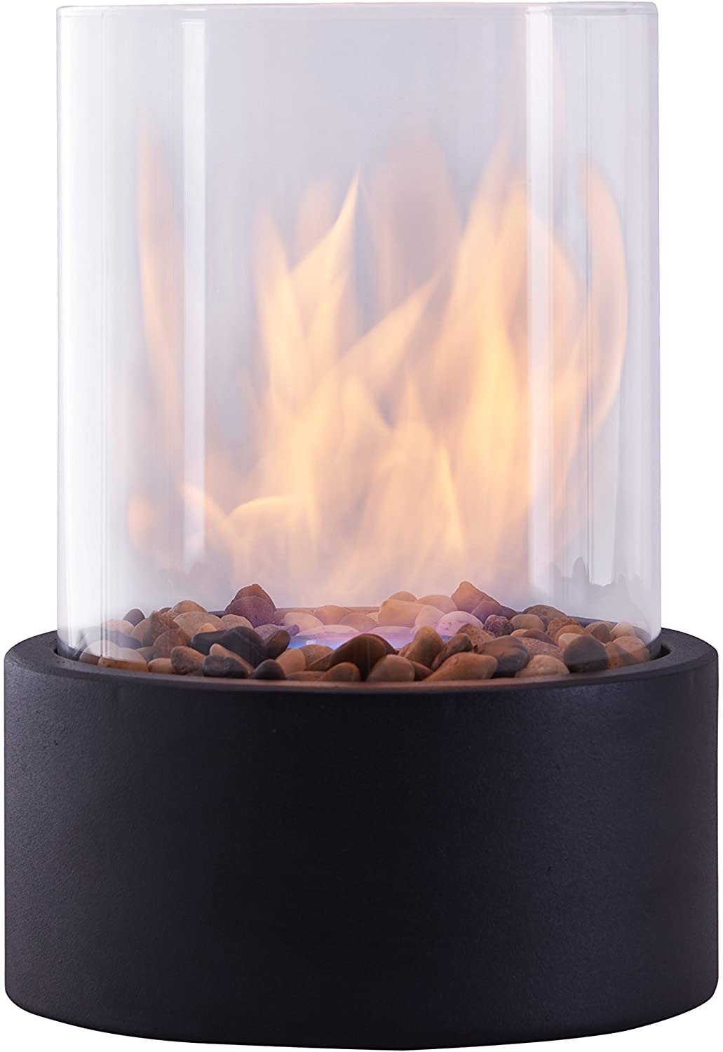 Danya B Indoor Outdoor Portable Tabletop Fire Pit – Clean Burning Bio Ethanol Ventless Indoor Fireplace Small B07D7HXJQS