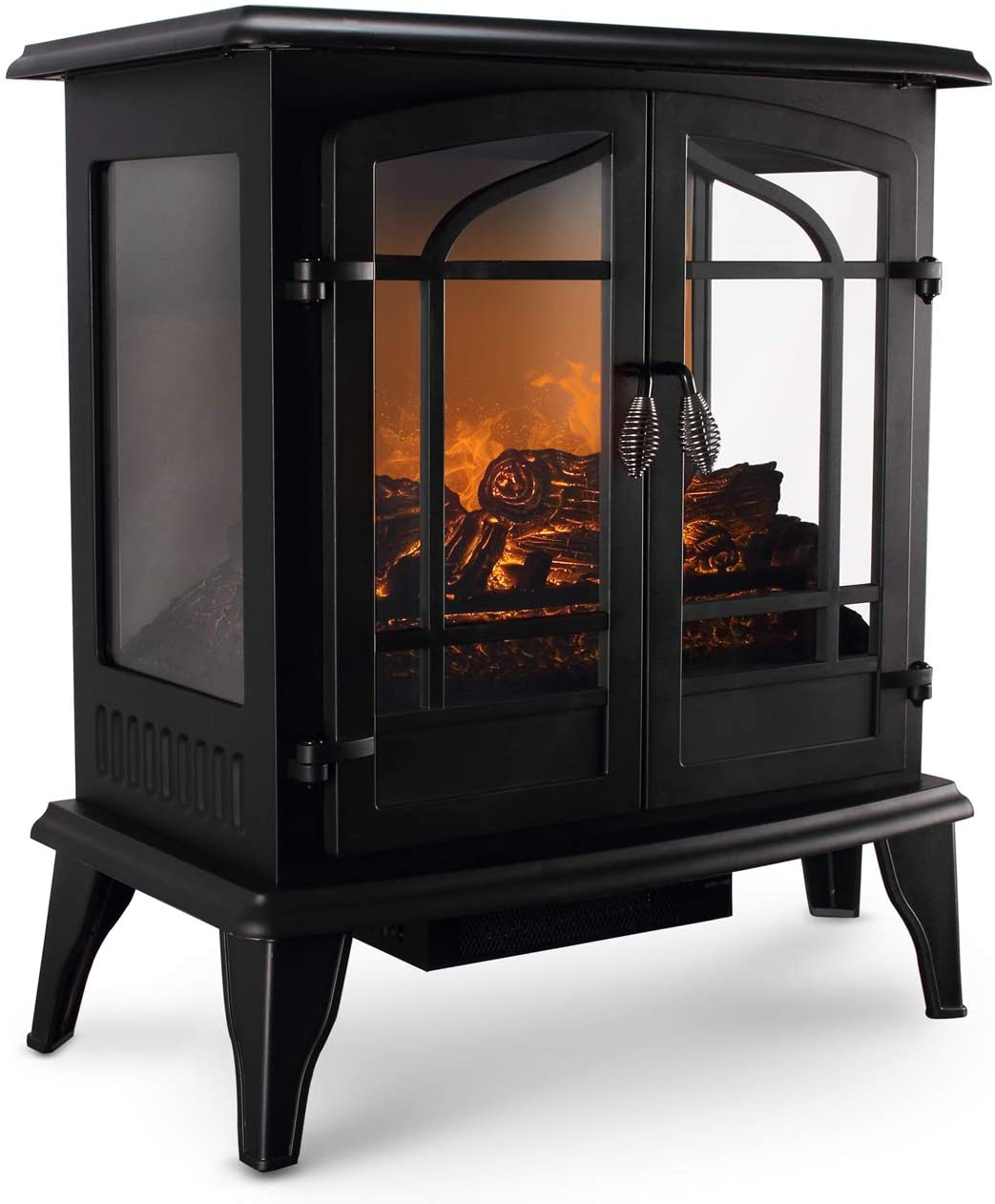 Portable Indoor Fireplace Elegant Della 3d Infrared Electric Vintage Fireplace Stove Black 25 Inch Portable Indoor Space Heater 1400w Burning Wood Screen