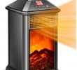 Portable Indoor Fireplace Elegant Portable Heater Electric Fireplace Heater Space Heater Fireplace 800w with Adjustable thermostat Ceramic Remote Control Tip Over & Overheat