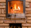 Portable Indoor Fireplace Fresh Burning Fireplace with Wooden Logs and Flame Inside Warm