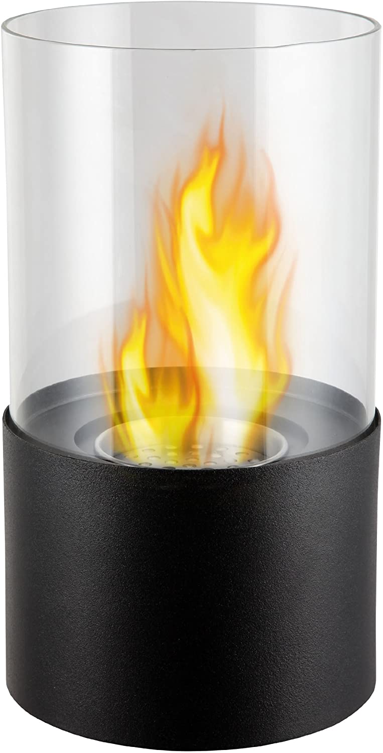 Decorative Portable Tabletop Ventless Bio ethanol Fireplace for Outdoor and Indoor in Black B00IZZ44BS