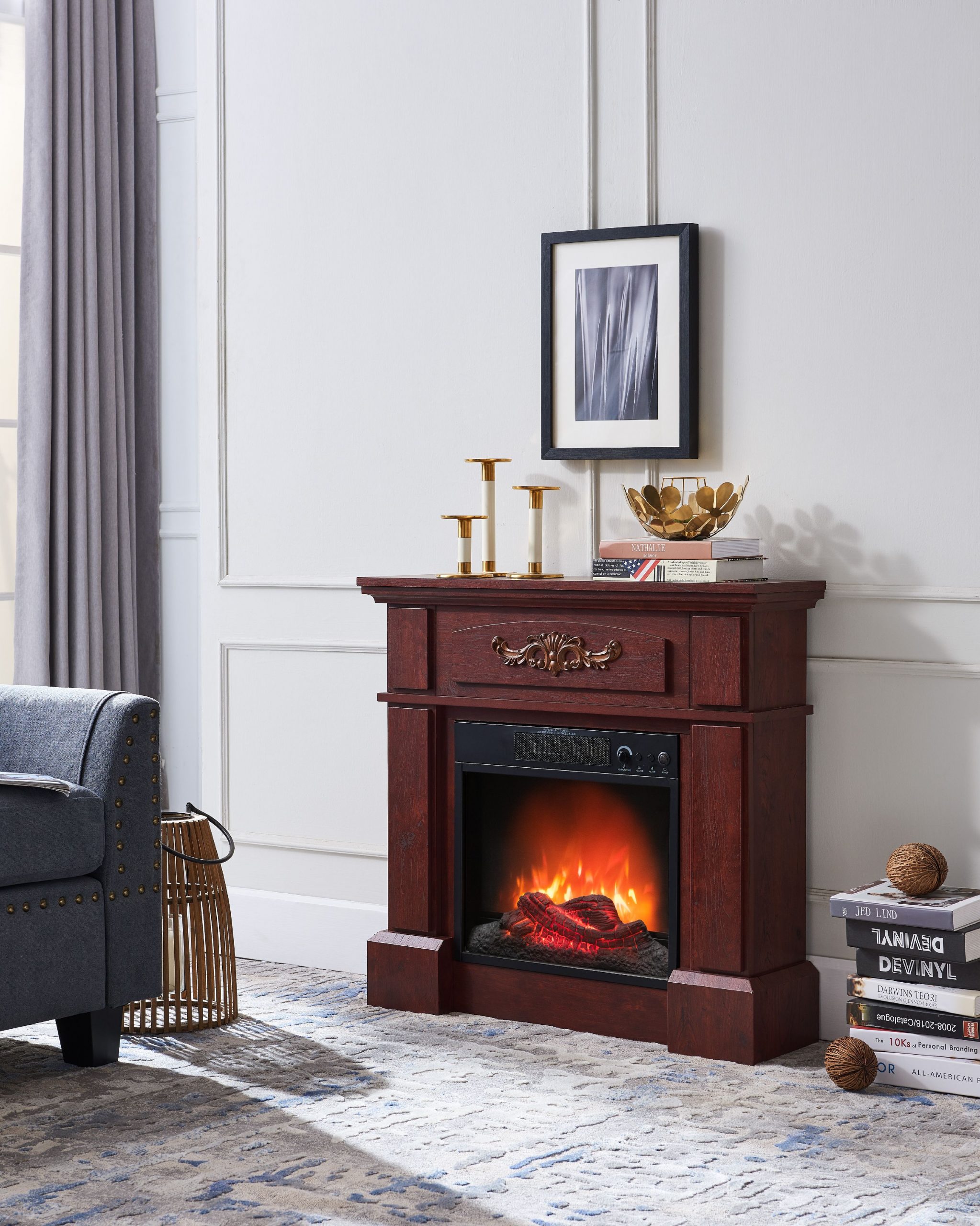 Prokonian Electric Fireplace with 32" Mantle Royal Cherry Walmart b2d140ff 249d 4544 9f41 c6503c22de84 3 1f36d05bb9f5f62ae6e51a1052cccc31