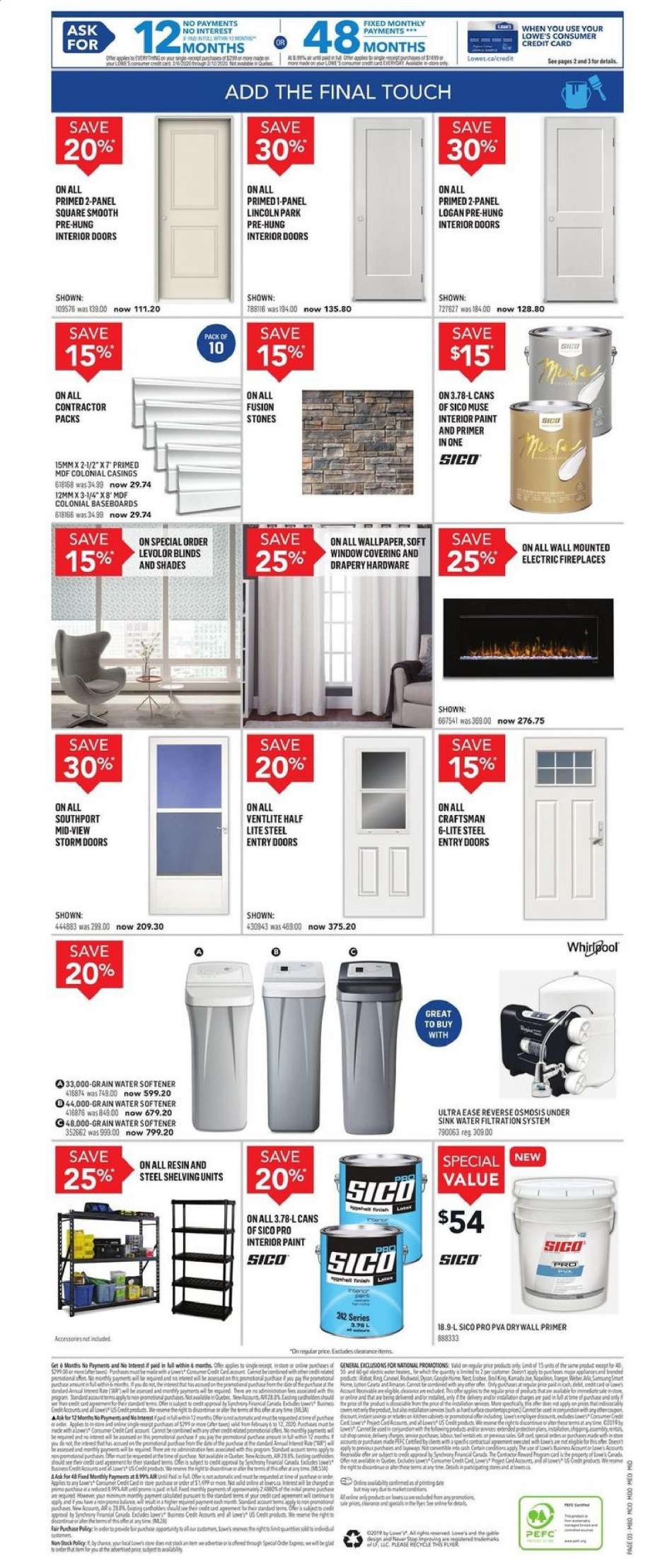 Wall Mount Fireplace Lowes Awesome Lowe S Flyer February 06 2020 February 12 2020