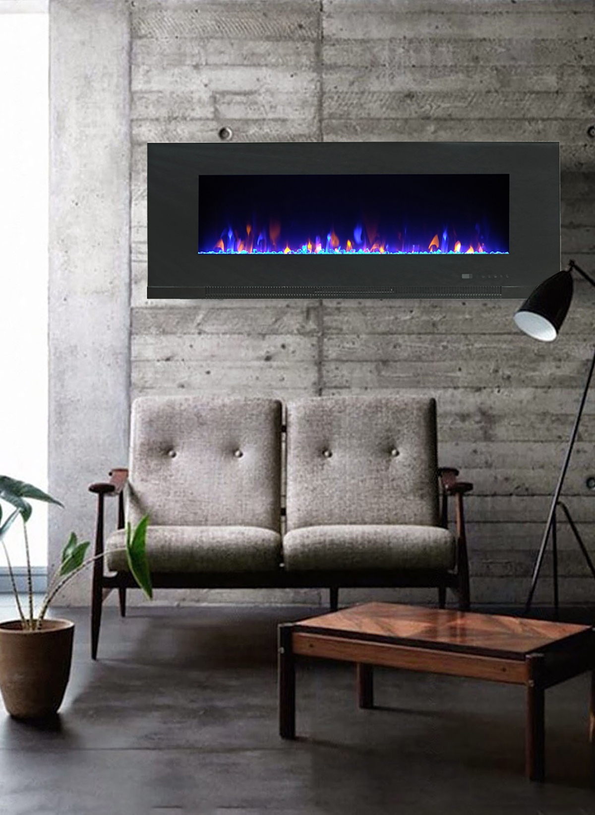 Wall Mount Fireplace Lowes Awesome Paramount Mirage Wall Mount 20 08 In X 50 In Black Electric Fireplace