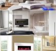 Wall Mount Fireplace Lowes Awesome Sunshine 42 Inch Flat Front Black White Stainless W Log