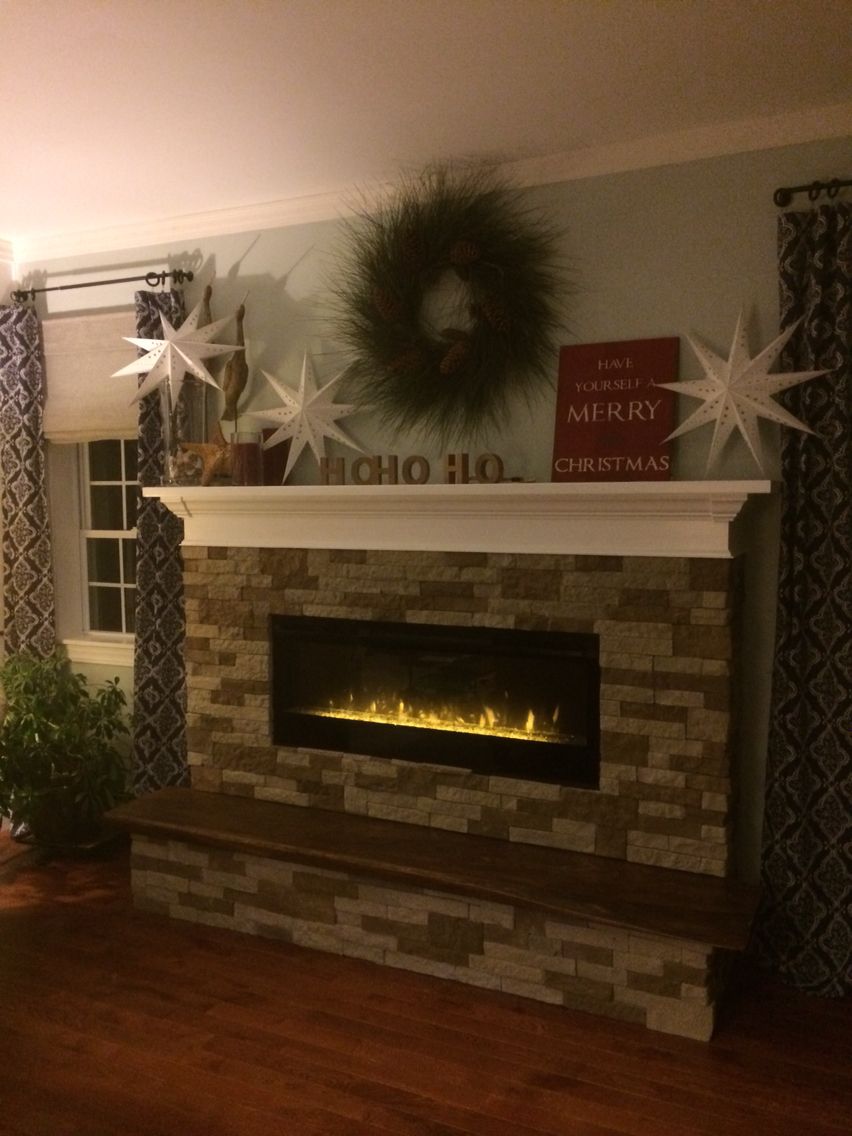 Wall Mount Fireplace Lowes Best Of Linear Electric Fireplace with Air Stone From Lowes