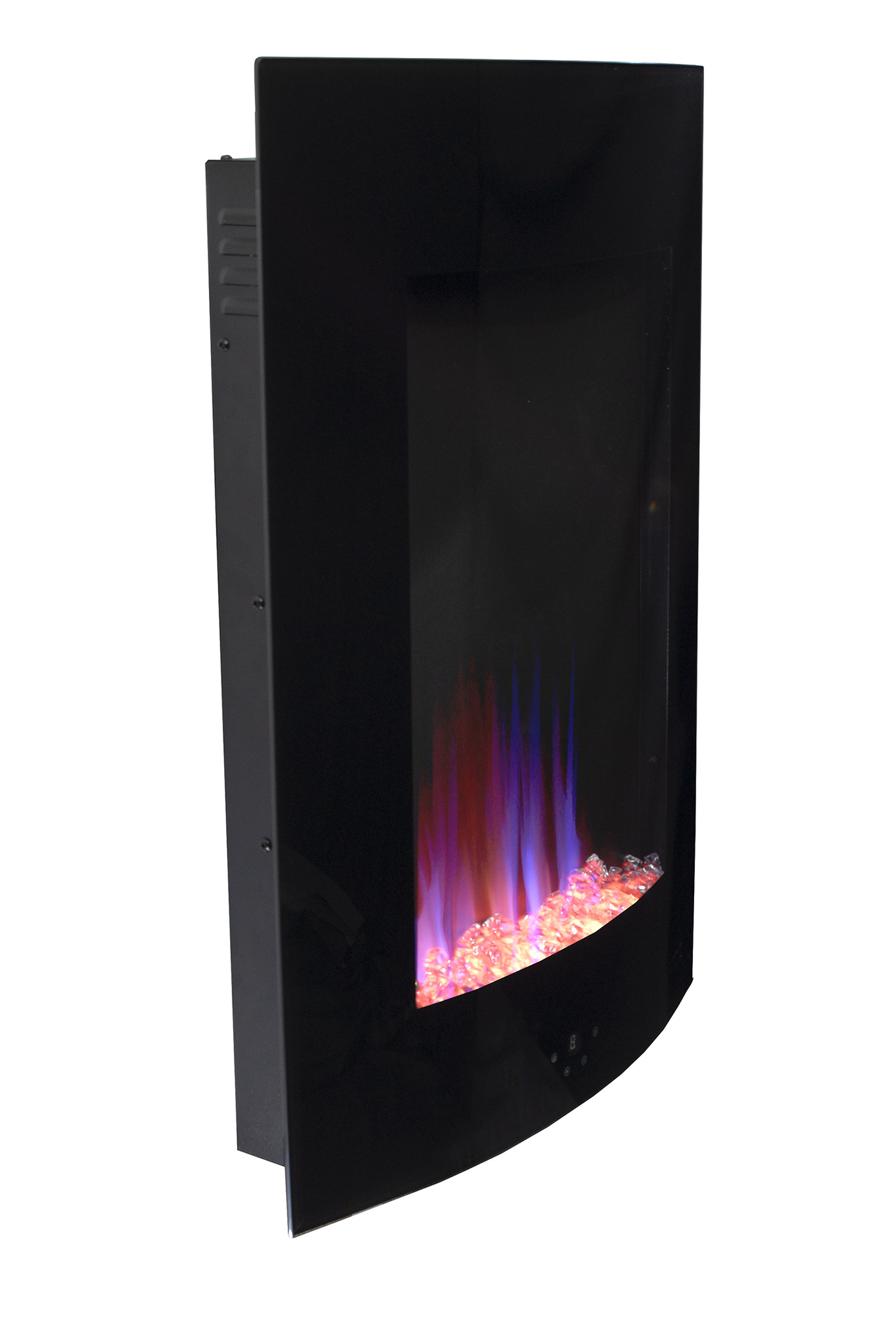 paramount cambridge wall mount 268 in x 1945 in black electric fireplace