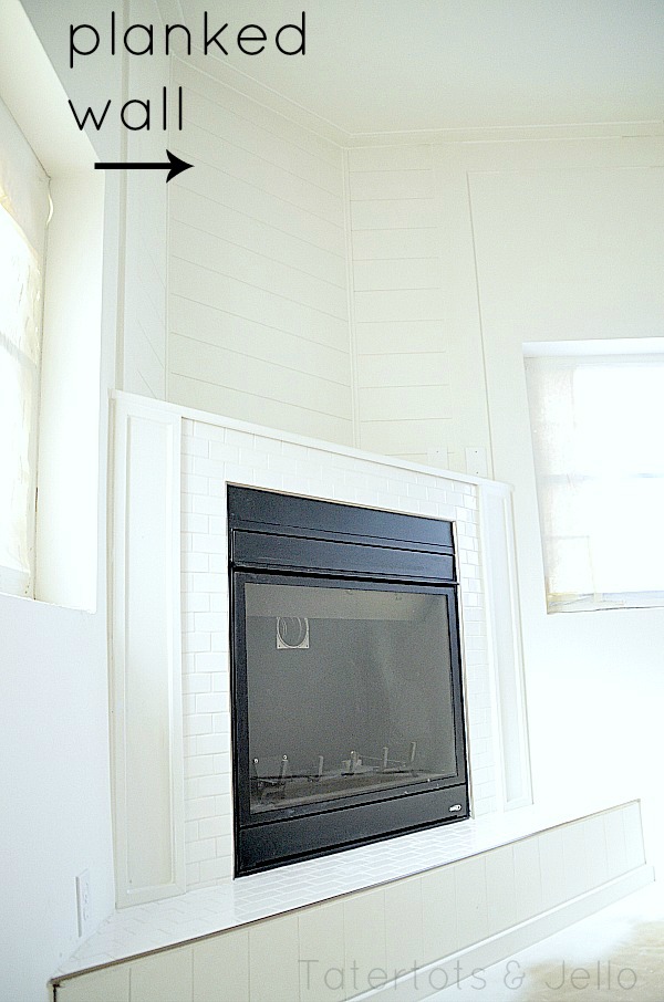 6 Tips to make a DIY Cottage Fireplace and $ 100 Lowes Gift cottage subway fireplace tips
