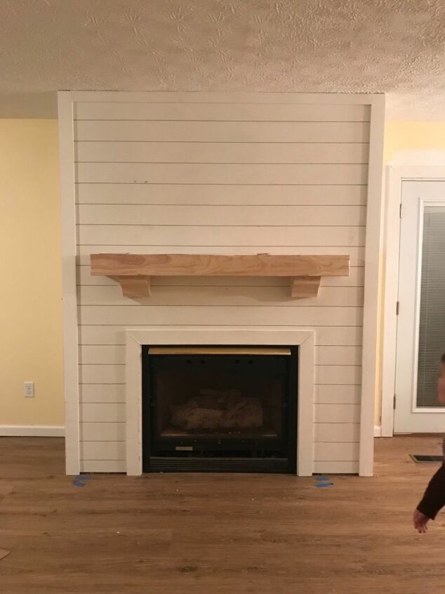 How to Shiplap Fireplace DIY shiplap fireplace expand all questions=1