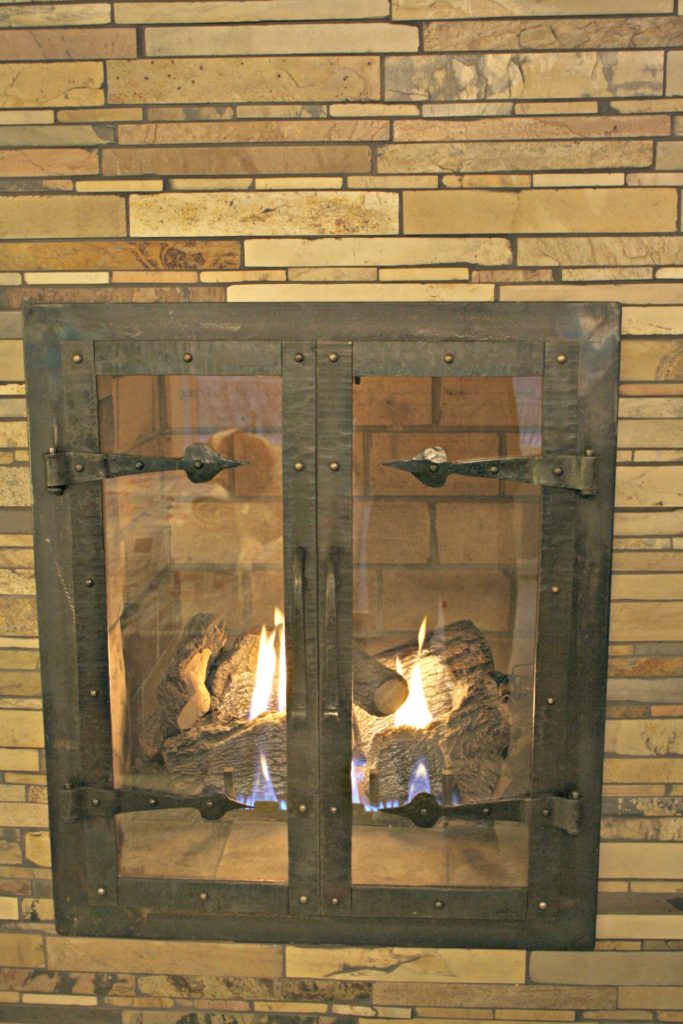 Custom Wrought Iron Fireplace Doors 683x1024