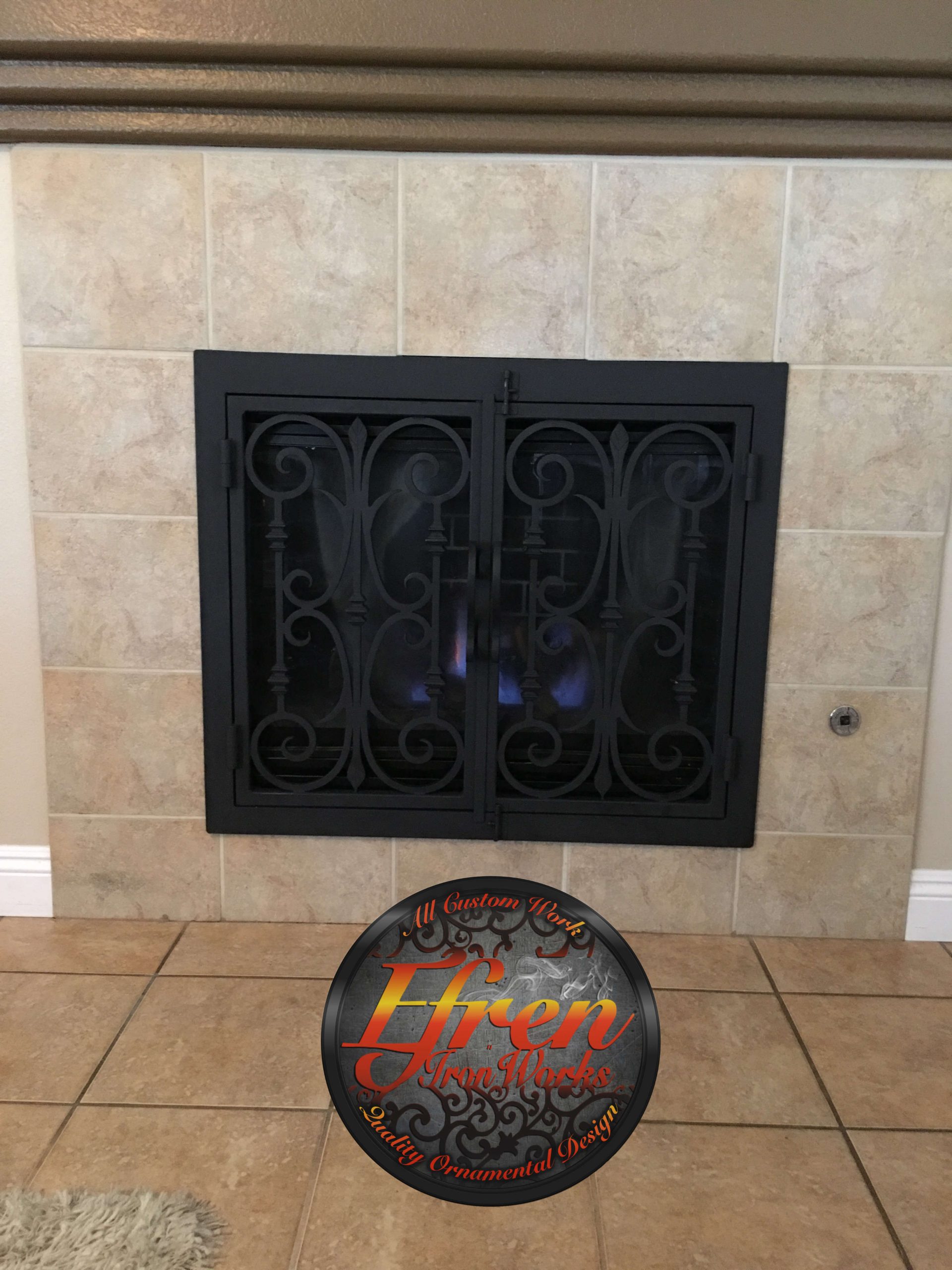Wrought Iron Fireplace Door New Black Custom Iron Fireplace Screen Cover Artistic Wrought