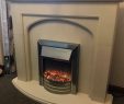 Yankee Fireplace Beautiful Cream Fireplace with Living Flame Electric Fire In Livingston West Lothian