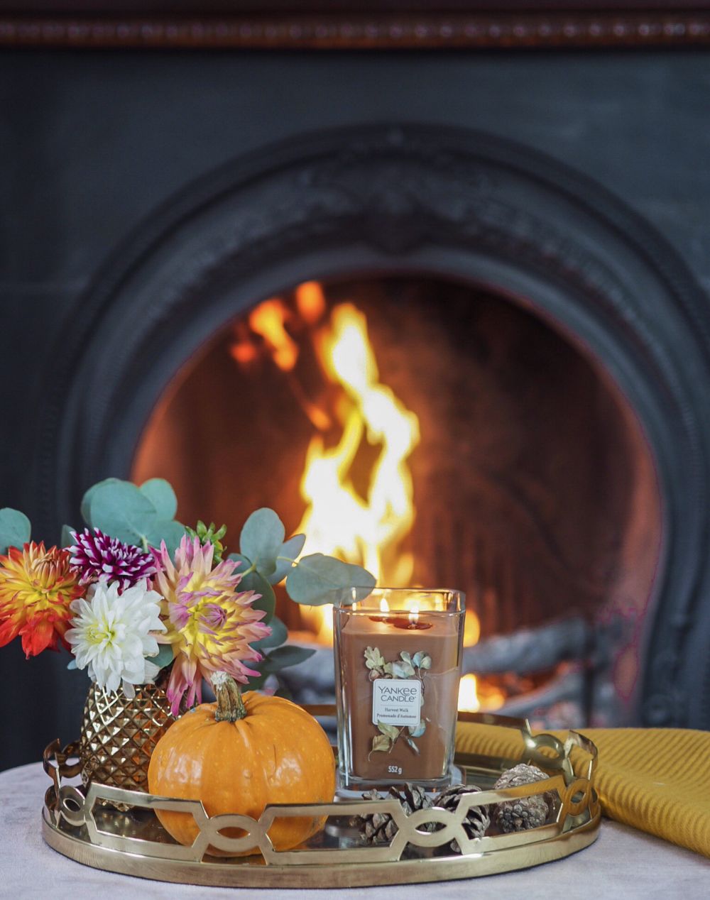 Yankee Fireplace Inspirational Autumn Ready with Yankee Candle Elevation Collection