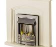 Yankee Fireplace Inspirational Truro Electric Fireplace Suite with Brushed Steel Inset Fire