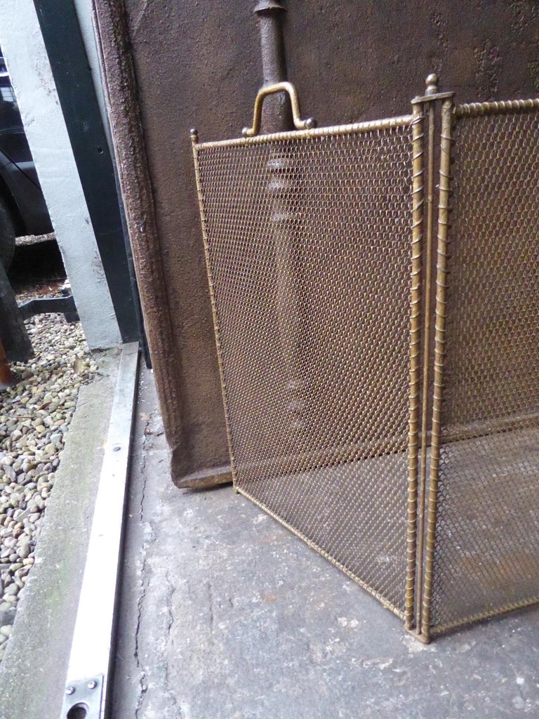 Antiqued Brass Fireplace Screen Awesome Antique French Napoleon Iii Fireplace Screen Brass Colored 19th Century