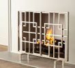 Antiqued Brass Fireplace Screen Awesome Dominic Fireplace Screen Antique Silver Amazon