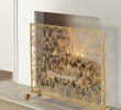 Antiqued Brass Fireplace Screen Awesome tole Scroll and Leaf Design Fireplace Screen