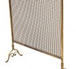 Antiqued Brass Fireplace Screen Awesome Victorian Brass Fire Screen