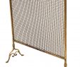 Antiqued Brass Fireplace Screen Awesome Victorian Brass Fire Screen