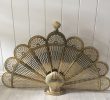 Antiqued Brass Fireplace Screen Awesome Vintage Brass Fireplace Screen
