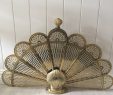 Antiqued Brass Fireplace Screen Awesome Vintage Brass Fireplace Screen