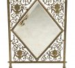 Antiqued Brass Fireplace Screen Beautiful Victorian Brass Fire Screen 1