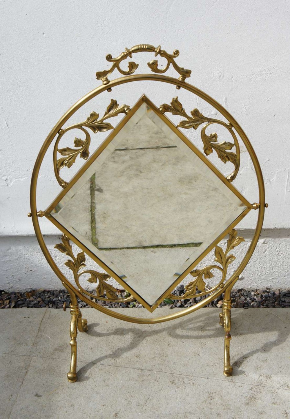 Antiqued Brass Fireplace Screen Best Of Elegant Early 20th C Mirrored Brass Fire Screen