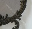 Antiqued Brass Fireplace Screen Inspirational Antique Brass Baroque Fireplace Screen with Dragons