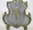 Antiqued Brass Fireplace Screen Lovely Brass Framed Fire Screen