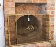 Antiqued Brass Fireplace Screen Unique A French Brass Fire Spark Screen – Greystones Antiques