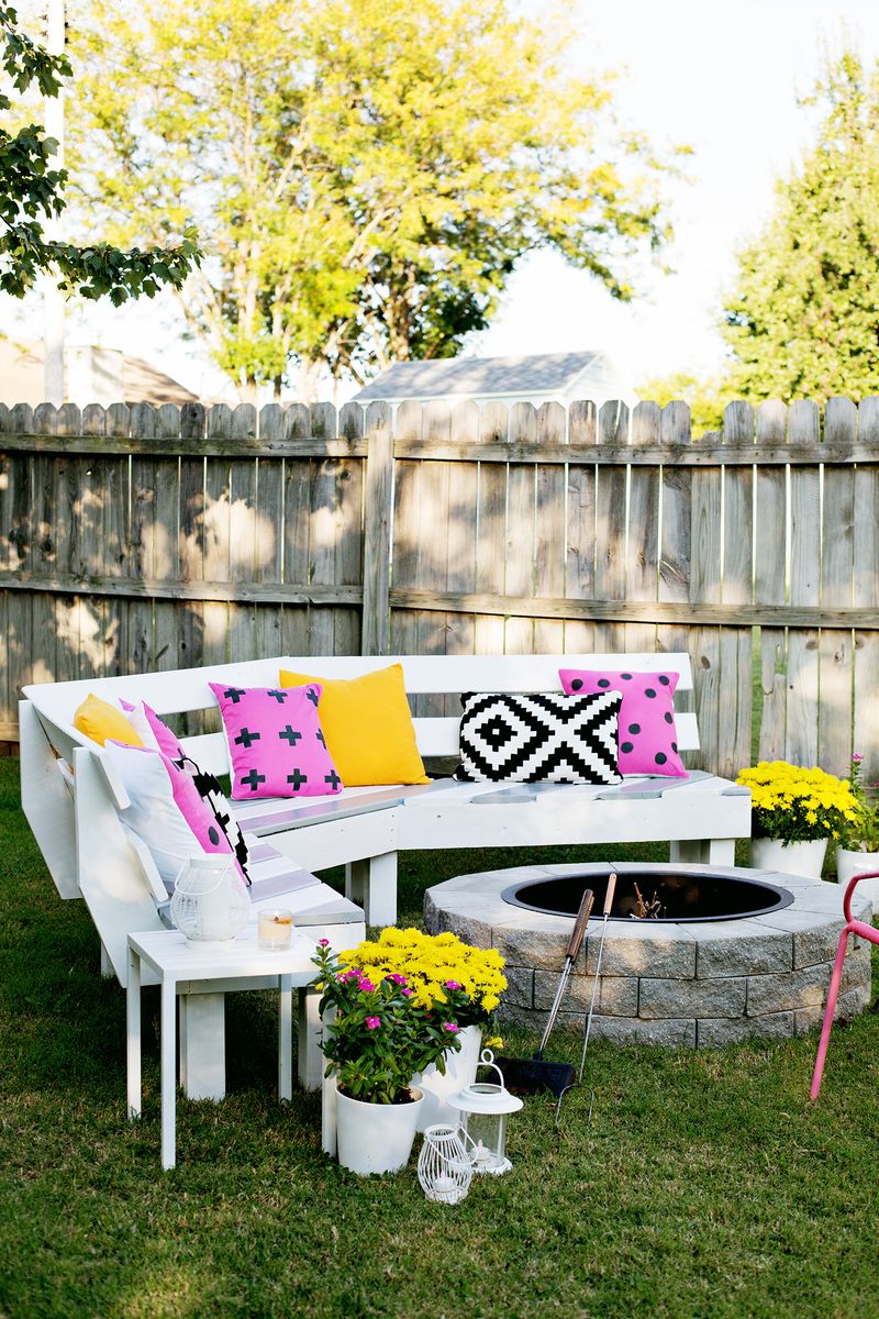 Fireplace Benches Fresh Build Your Own Curved Fire Pit Bench A Beautiful Mess