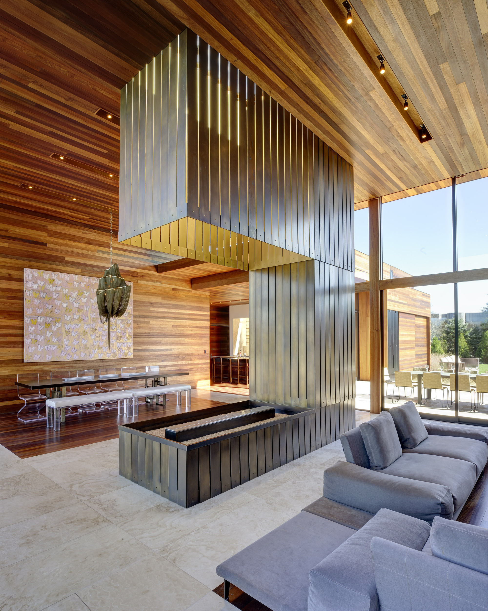 Fireplace Benches Fresh Long Open Fireplace Inside Sams Creek Residence Near Living