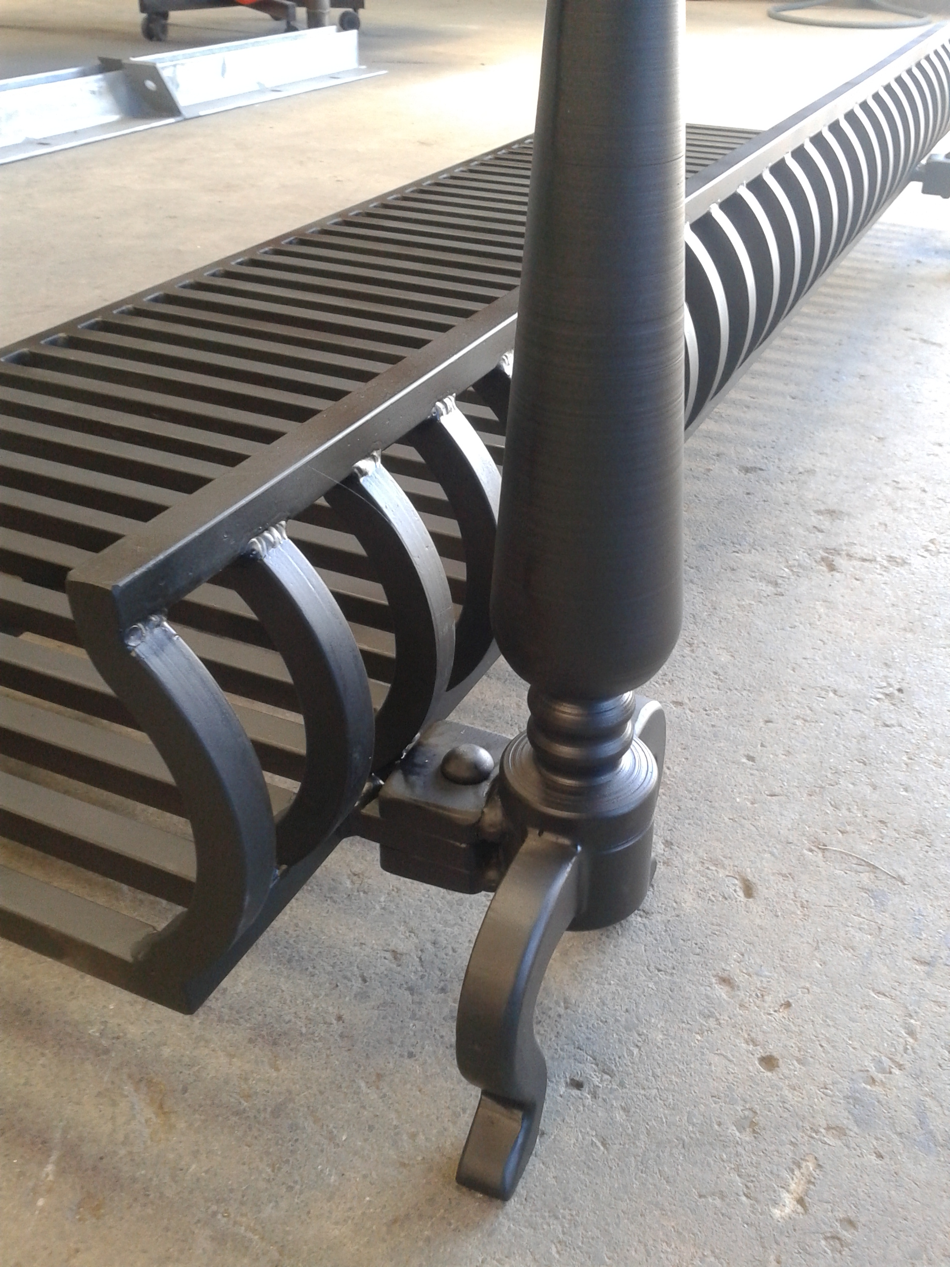 Fireplace Grate with Blower Beautiful Custom Made Steel Grate and Fineals for Large Open Fireplace