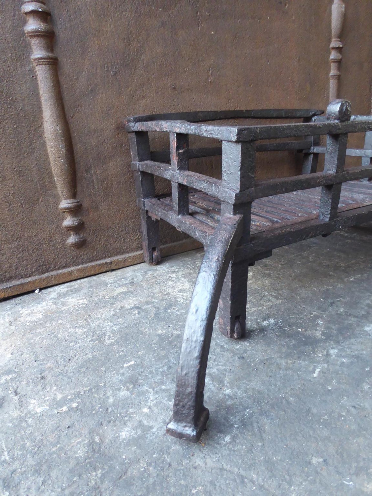 Fireplace Grate with Blower Unique 18th Century English Georgian Fireplace Grate or Fire Basket