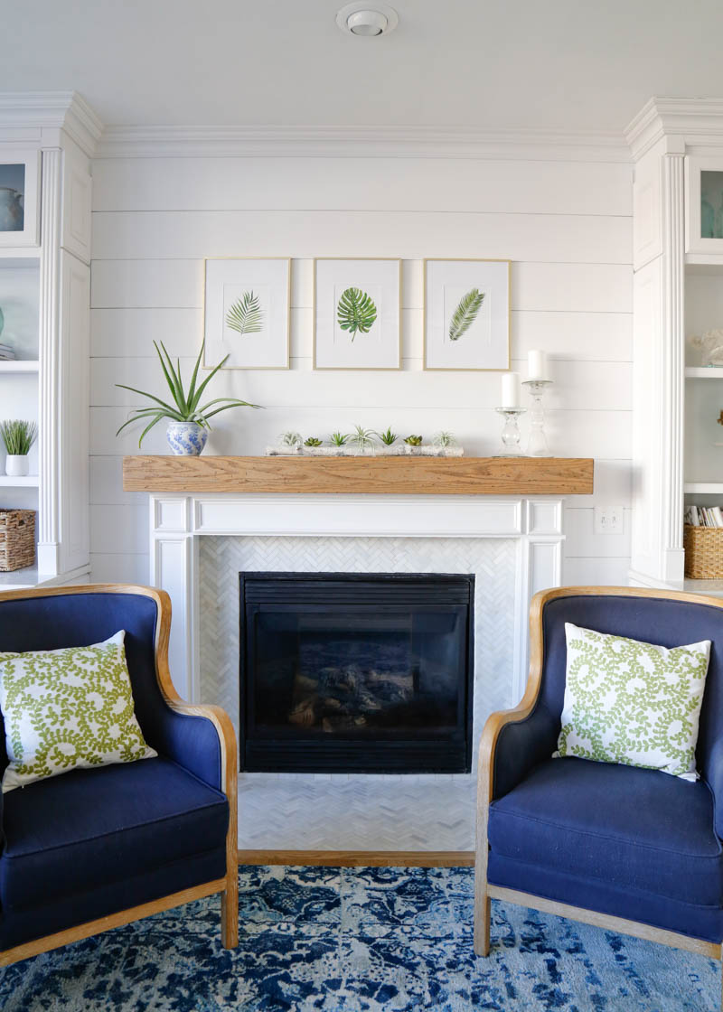 Shiplap Fireplace Wall 13