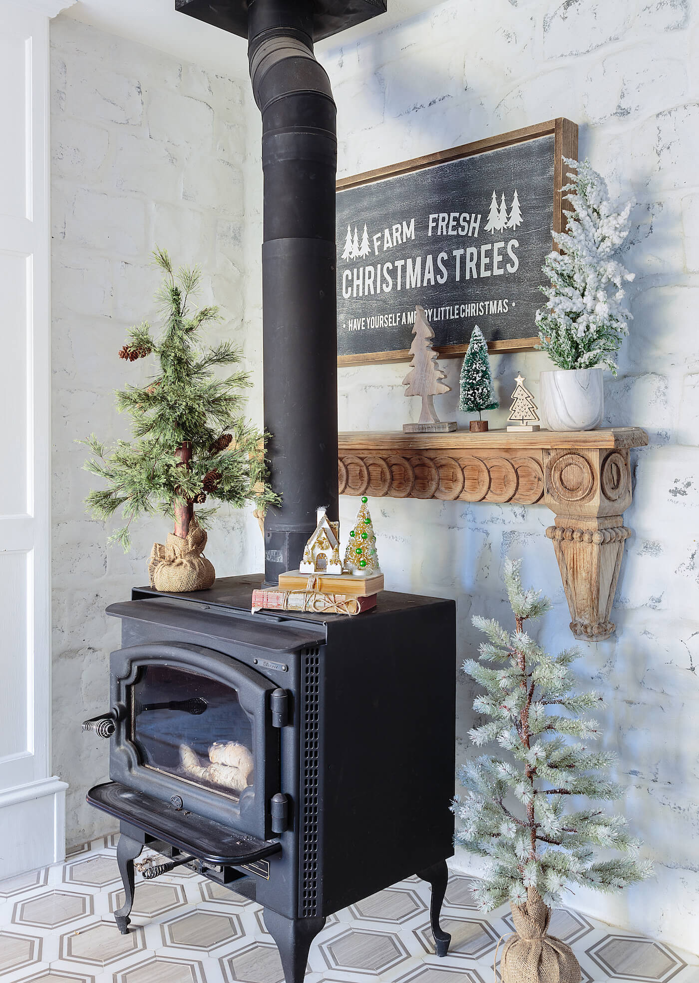 Shaker Fireplace Best Of How to Add A Woodland Christmas theme American Farmhouse