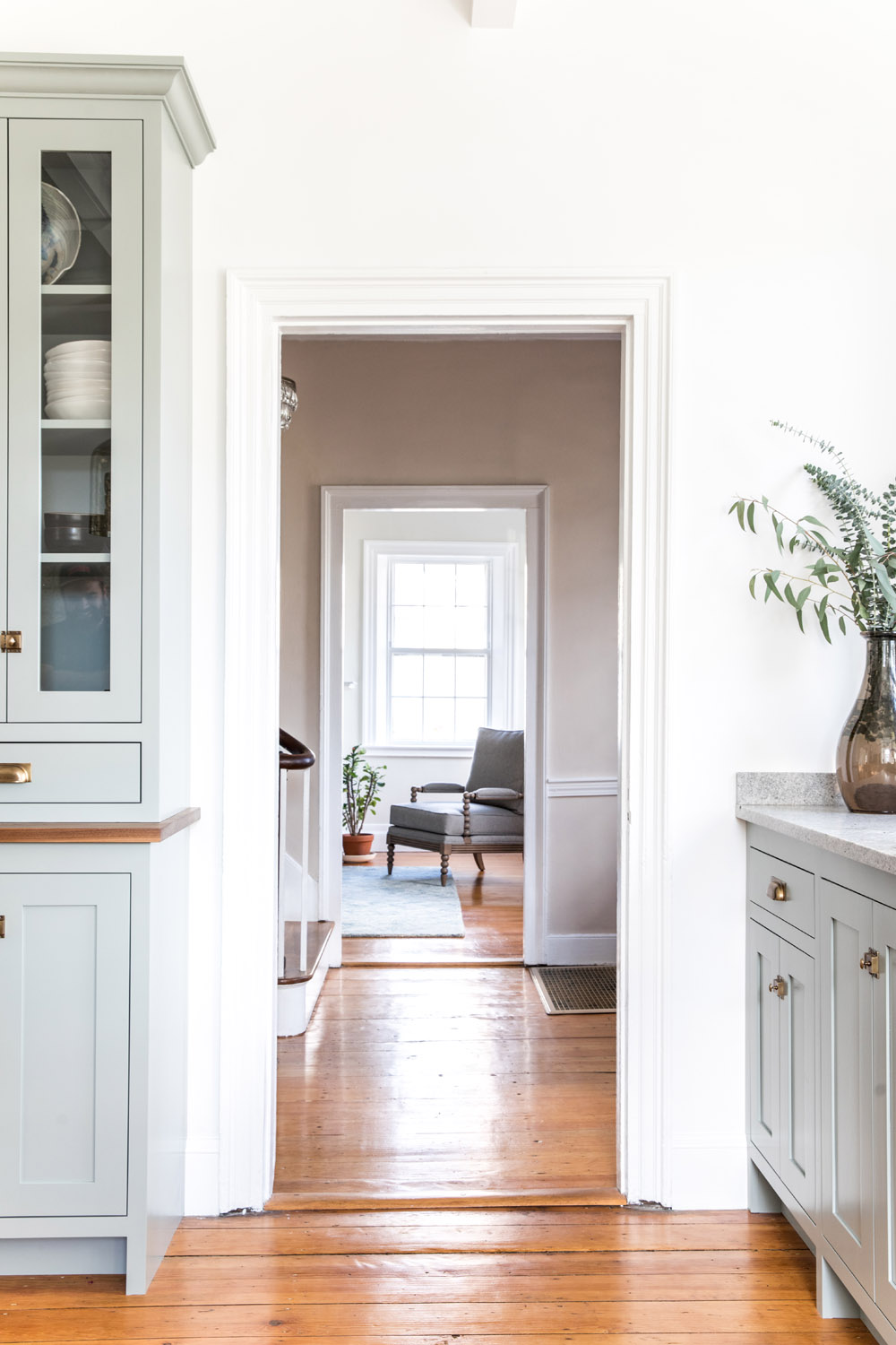 a shaker style kitchen for a 30 something couple in maine