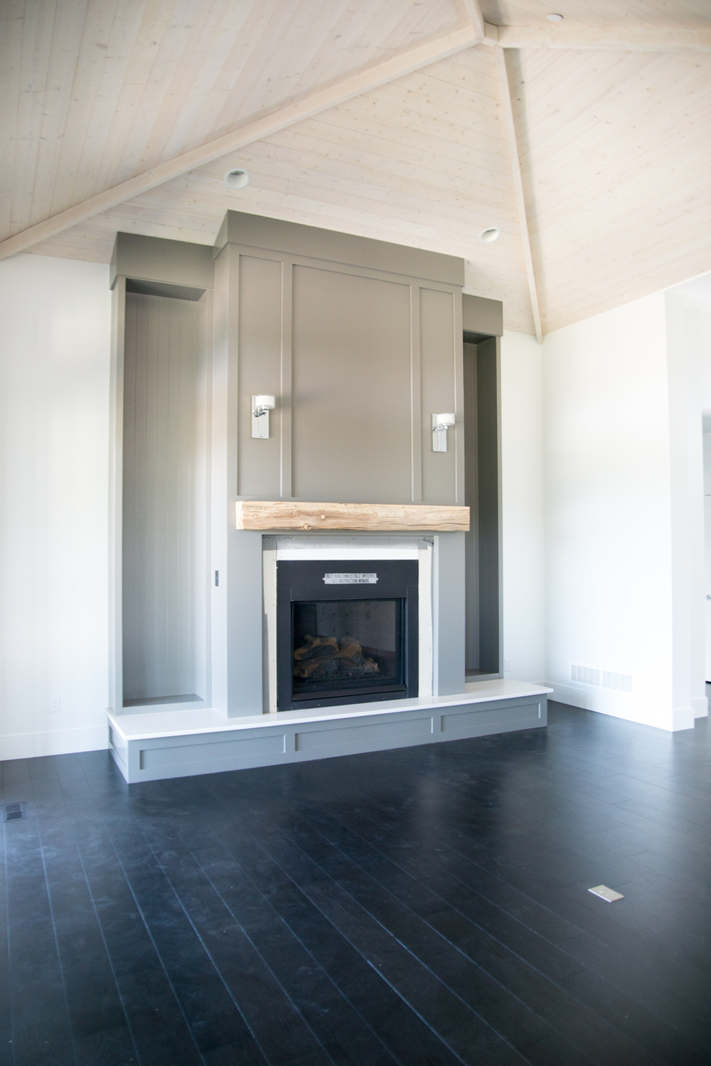 Shaker Fireplace Unique Whitetail Home — Pro Edge Custom Woodwork