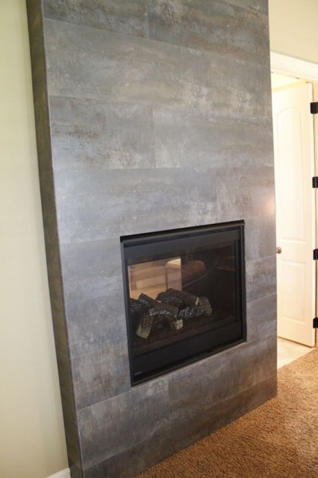 Slate Tiles for Fireplace Beautiful Slate Tile Fireplace